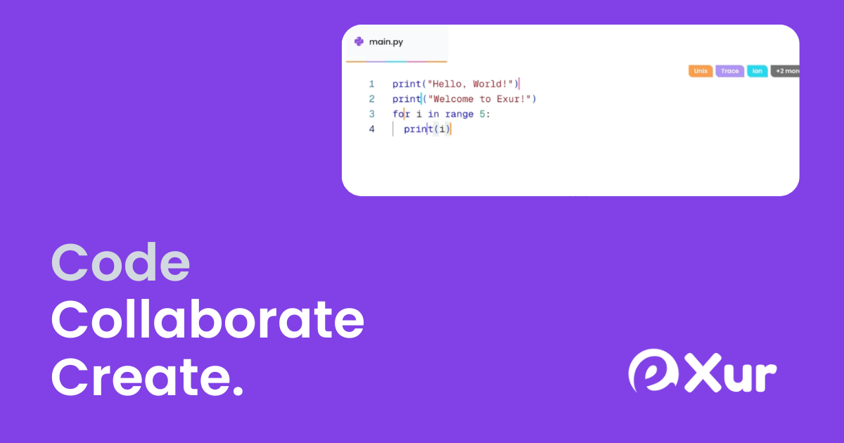Exur - Collaborative Code Editor